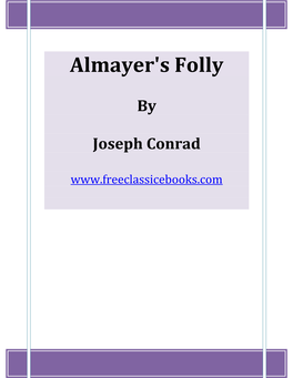 Almayer's Folly