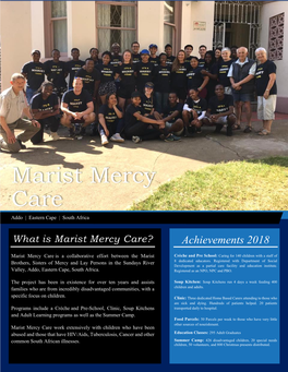 Marist Mercy Care Addo | Eastern Cape | South Africa