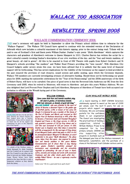 Spring Newsletter 2008