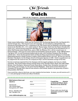 Gulch 1984 B H, Mr