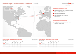 North Europe – North America East Coast | EUNA 1