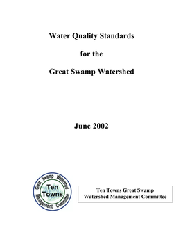 Water Quality Standards