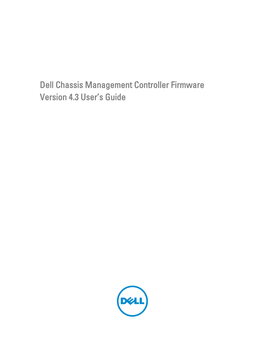 Dell Chassis Management Controller Version 4.3 User's Guide