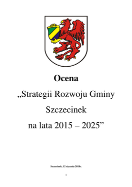 Analiza Strategii Rozwoju Gminy Szczecinek