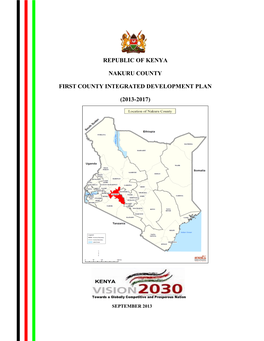 Republic of Kenya Nakuru County First County