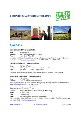 Festivals & Events in Cavan 2014