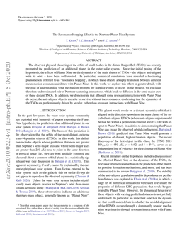 Resonance Hopping Effect in the Neptune-Planet Nine System