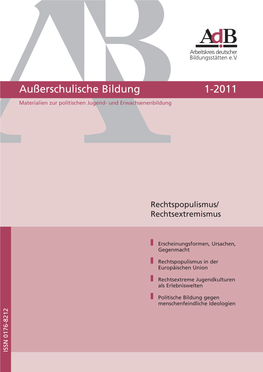 Außerschulische Bildung 1-2011