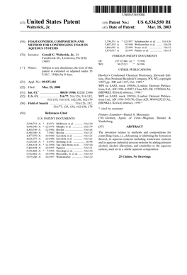 (12) United States Patent (10) Patent No.: US 6,534,550 B1 Walterick, Jr