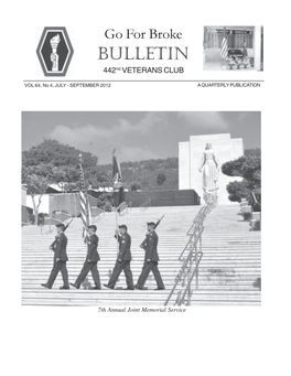 BULLETIN 442Nd VETERANS CLUB