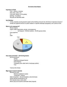 Envirothon Soils Station Importance of Soils Food – Directly Or Indirectly