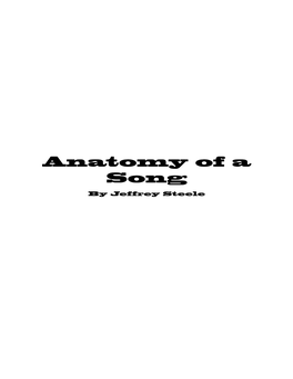 Anatomy of a Song by Jeffrey Steele Meanwhile Back at Mama’S