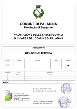 Relazione Tecnica Fascia