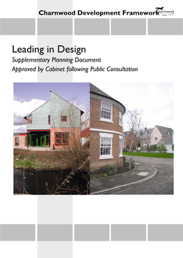 Leading in Design Supplementary Planning Document Approved by Cabinet Following Public Consultation
