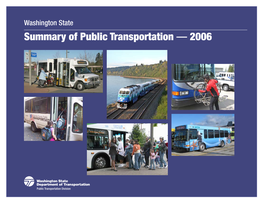 Washington State Summary of Public Transportation — 2006