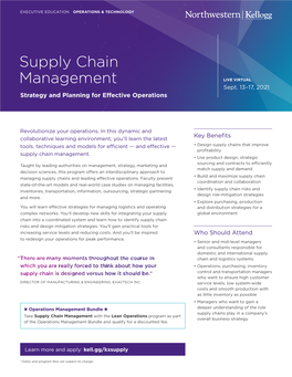 Supply Chain Management