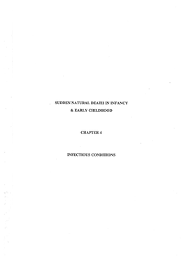 Sudden Natural Death in Infancy and Early Childhood Involving the Nervous System, a Large Number of Which Are Due to Vascular Or Infective Disorders26