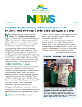 Winter 2019 Newsletter