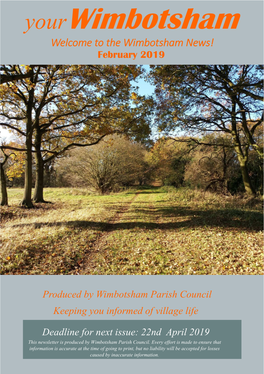 Wimbotsham News February 2019.Pub