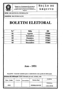 Boletim Eleitoral