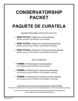 Conservatorship Packet