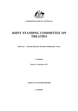 Joint Standing Committee on Treaties