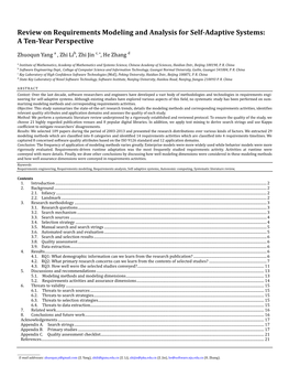 Review on Requirements Modeling and Analysis for Self-Adaptive Systems: a Ten-Year Perspective