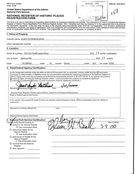 National Register of Historic Places Continuation Sheet