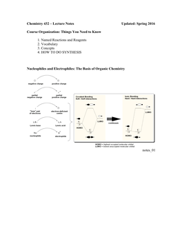 Chemistry 432 – Lecture Notes Updated: Spring 2016