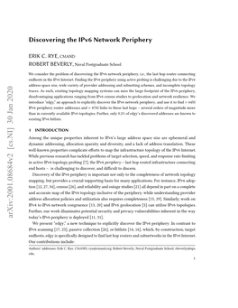 Discovering the Ipv6 Network Periphery