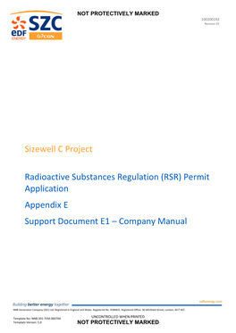Sizewell C Project Document Template