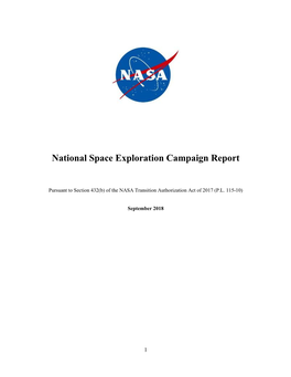 National Space Exploration Campaign Report