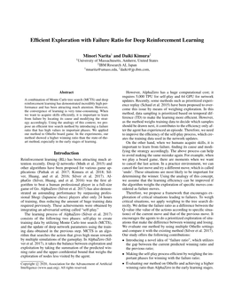 Efficient Exploration with Failure Ratio for Deep Reinforcement Learning