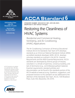 HVAC Reconditioning for System Cleanliness and Indoor Air Quality