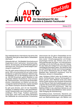 Der Spezialreport Für Den Autoteile & Zubehör Fachhandel