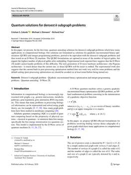 Quantum Solutions for Densest K-Subgraph Problems