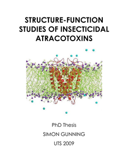 Structure-Function Studies of Insecticidal Atracotoxins