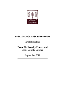 Essex Bap Grassland Study