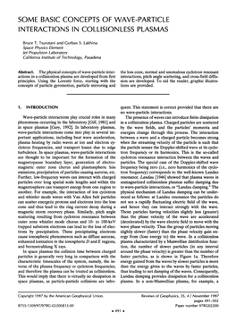 Particle Interactions in Collisionless Plasmas