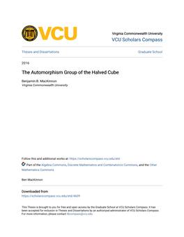 The Automorphism Group of the Halved Cube