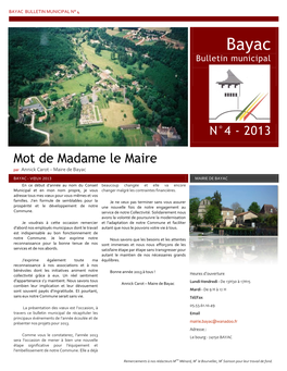 Bulletin Municipal N° 4