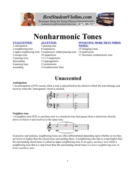 Nonharmonic Tones