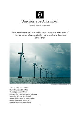 The Transition Towards Renewable Energy: a Comparative Study of Wind Power Development in the Netherlands and Denmark (2001–2017)