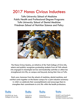 2017 Honos Civicus Inductees