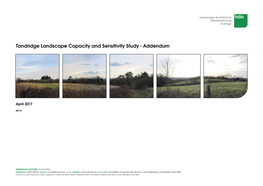 Landscape Capacity and Sensitivity Study - Addendum