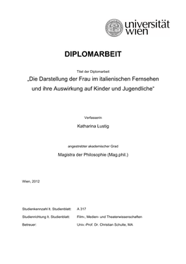 Diplomarbeit