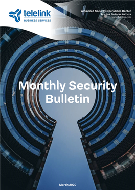 Monthly Security Bulletin