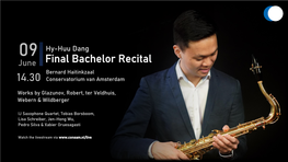 Final Bachelor Recital 14.30