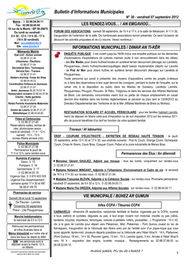 Bulletin D'informations Municipales