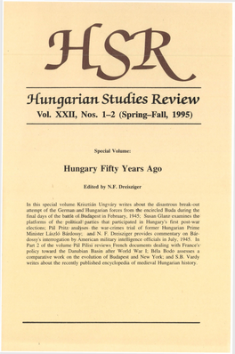 J-Cungarian Studies Review Vol